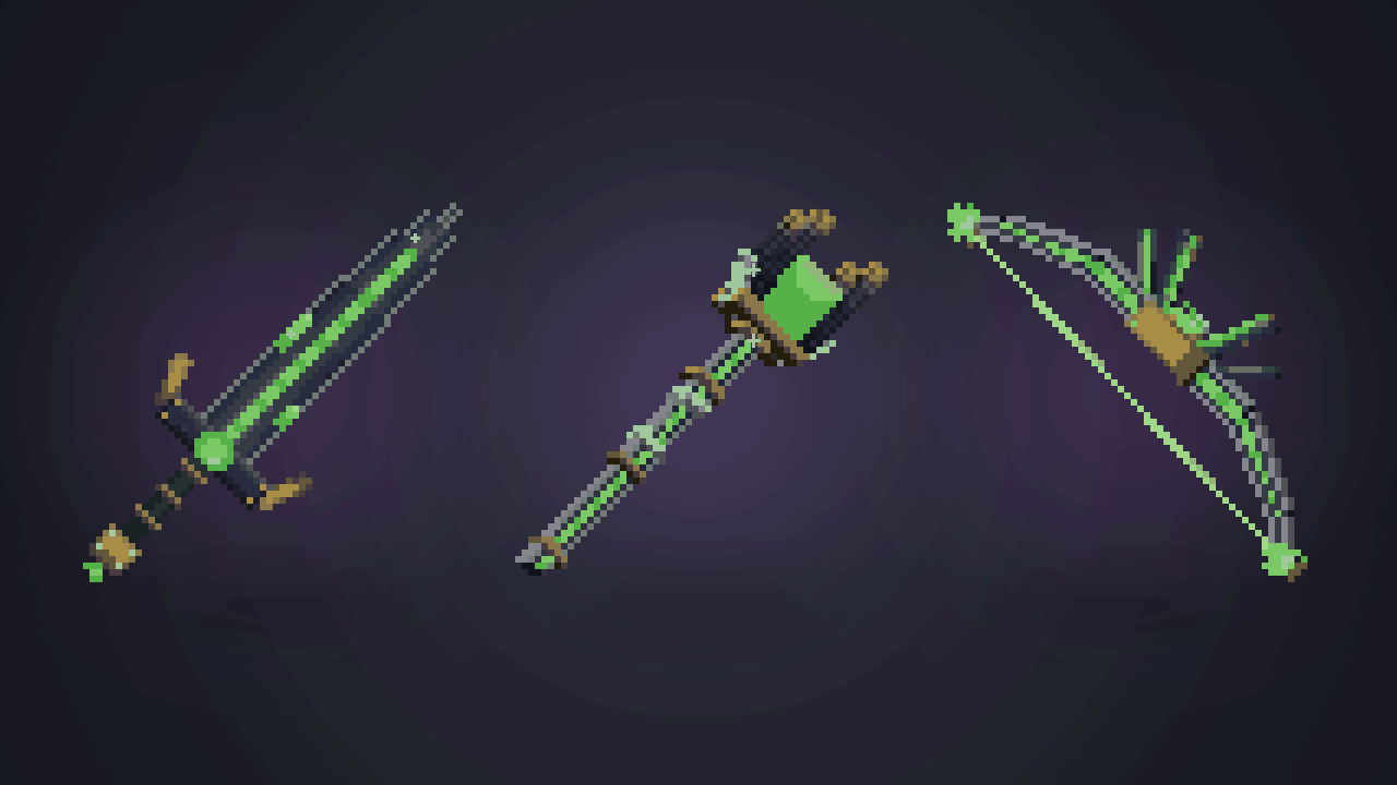 Les trois classes : Mage, Guerrier, Archer