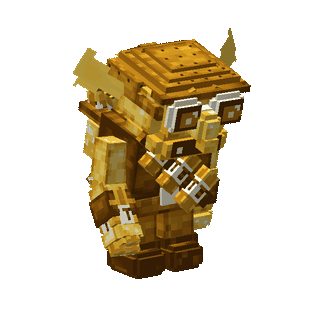 Gobelin dynamiteur doré